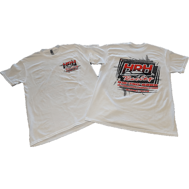 White Short Sleeve Shirts HRH Racing